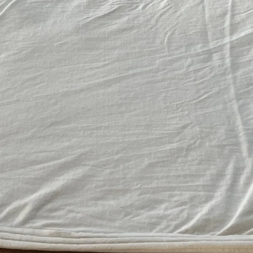 Linens & Things Duvet Cover Jersey Knits Cream Striped Double Cotton 81x105
